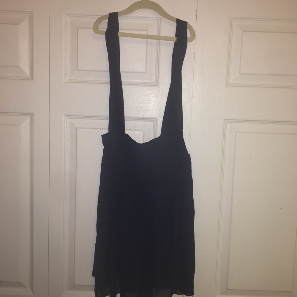 Blue overall dress